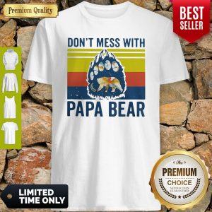 Premium Don't Mess With Papa Bear Vintage Shirt