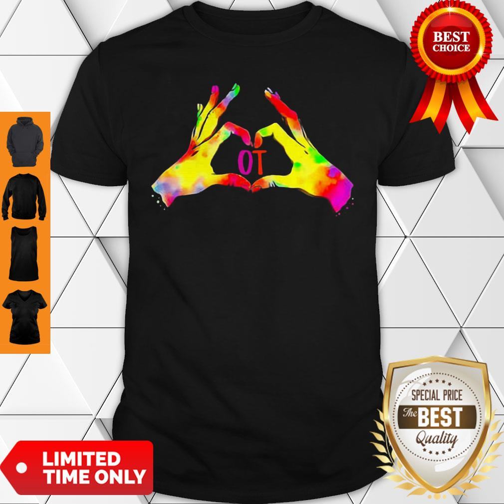 Occupational Therapist Colorful Hands Shirt