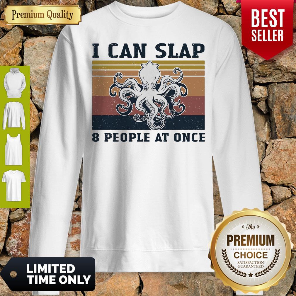 Official Octopus I Can Slap 8 People At Once Vintage Shirt