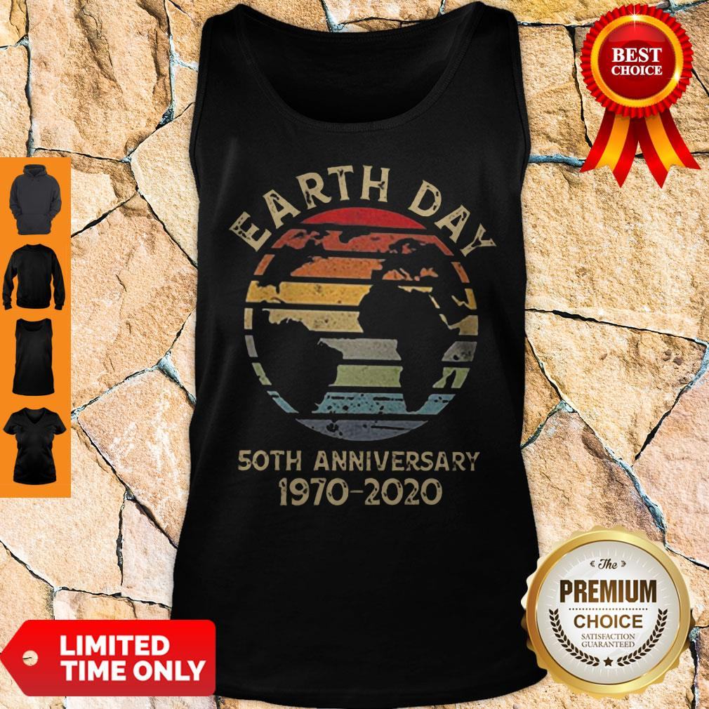 Official Retro Earth Day 50th Anniversary 1970 Retro Sunset Shirt