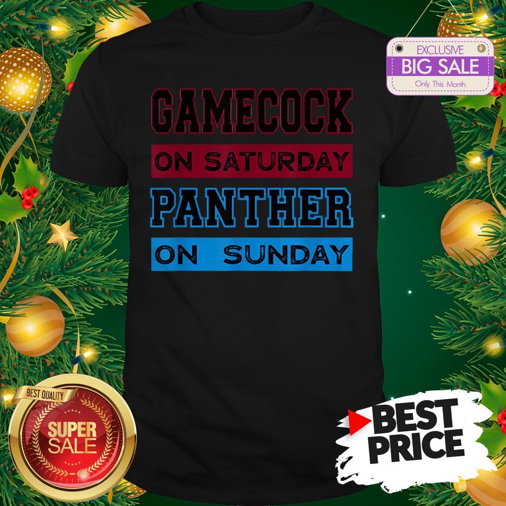 Top Gamecock On Saturday Panther On Sunday Shirt