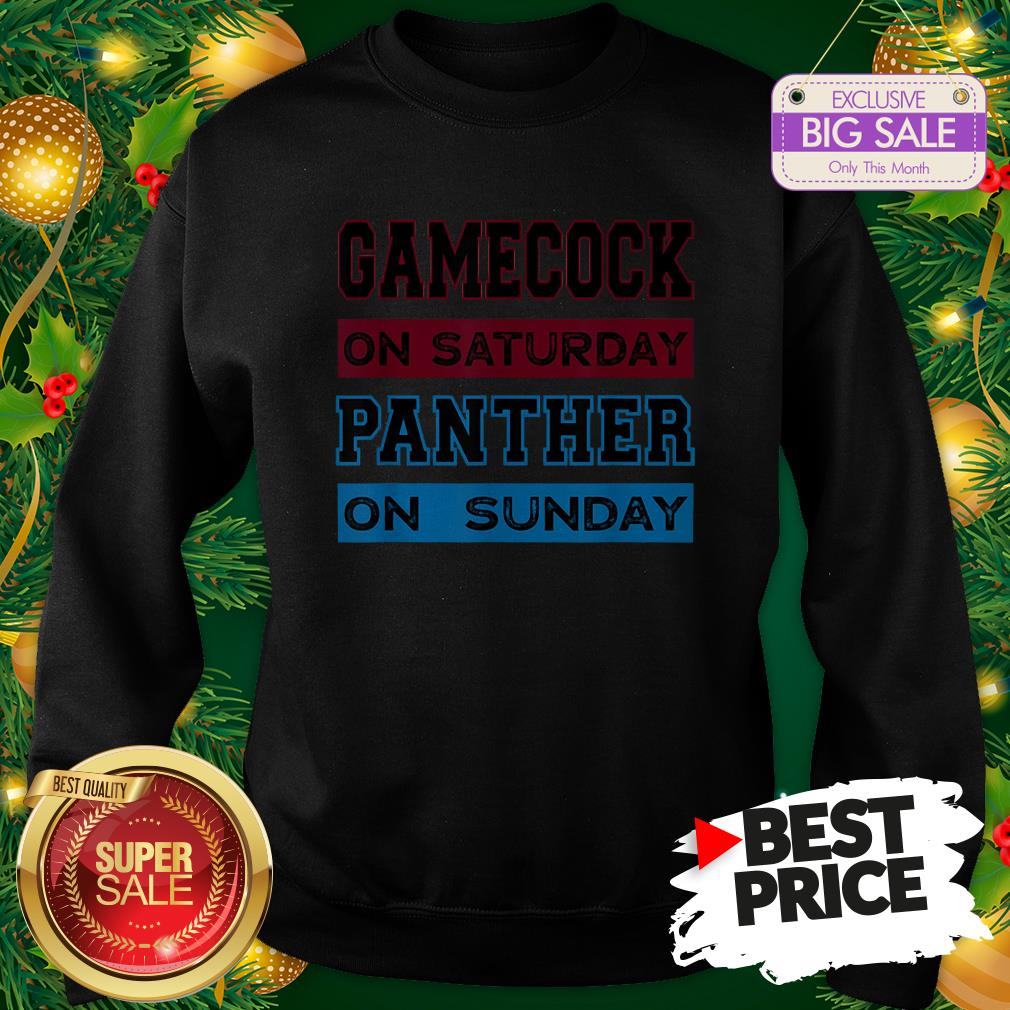 Top Gamecock On Saturday Panther On Sunday Shirt