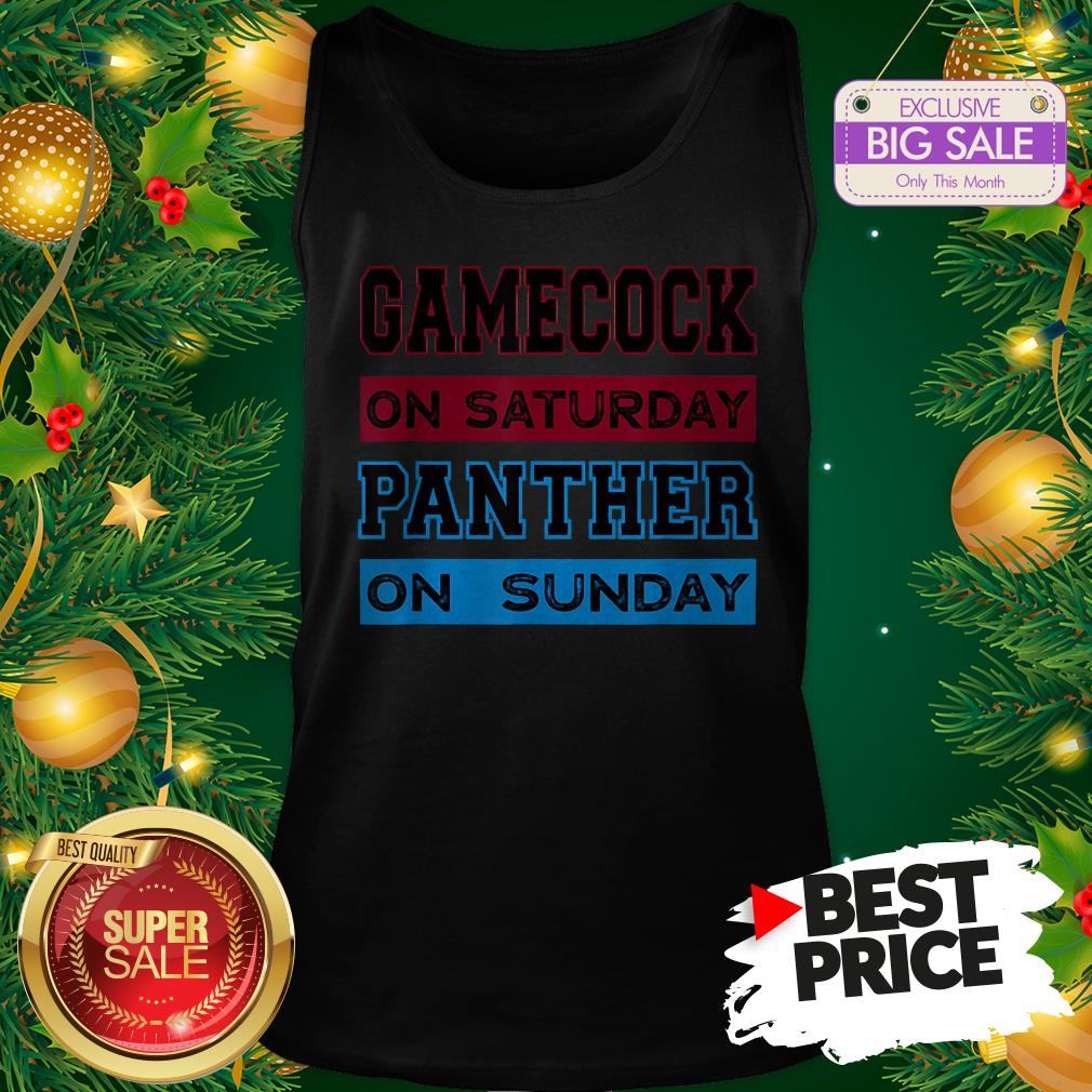 Top Gamecock On Saturday Panther On Sunday Shirt