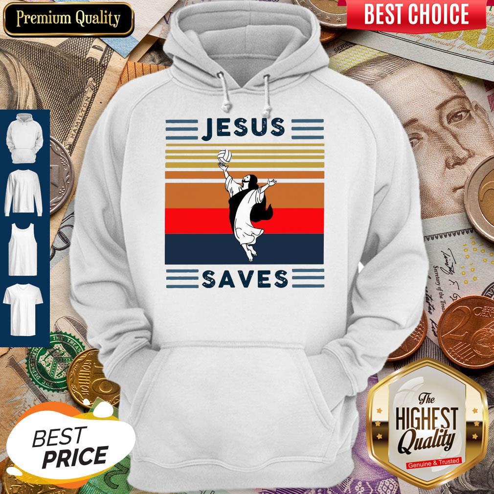 Top Jesus Saves Volleyball Vintage Shirt