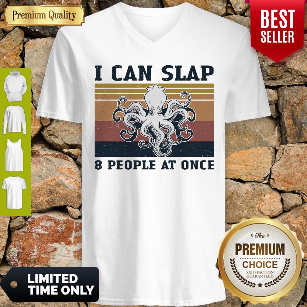 Official Octopus I Can Slap 8 People At Once Vintage Shirt