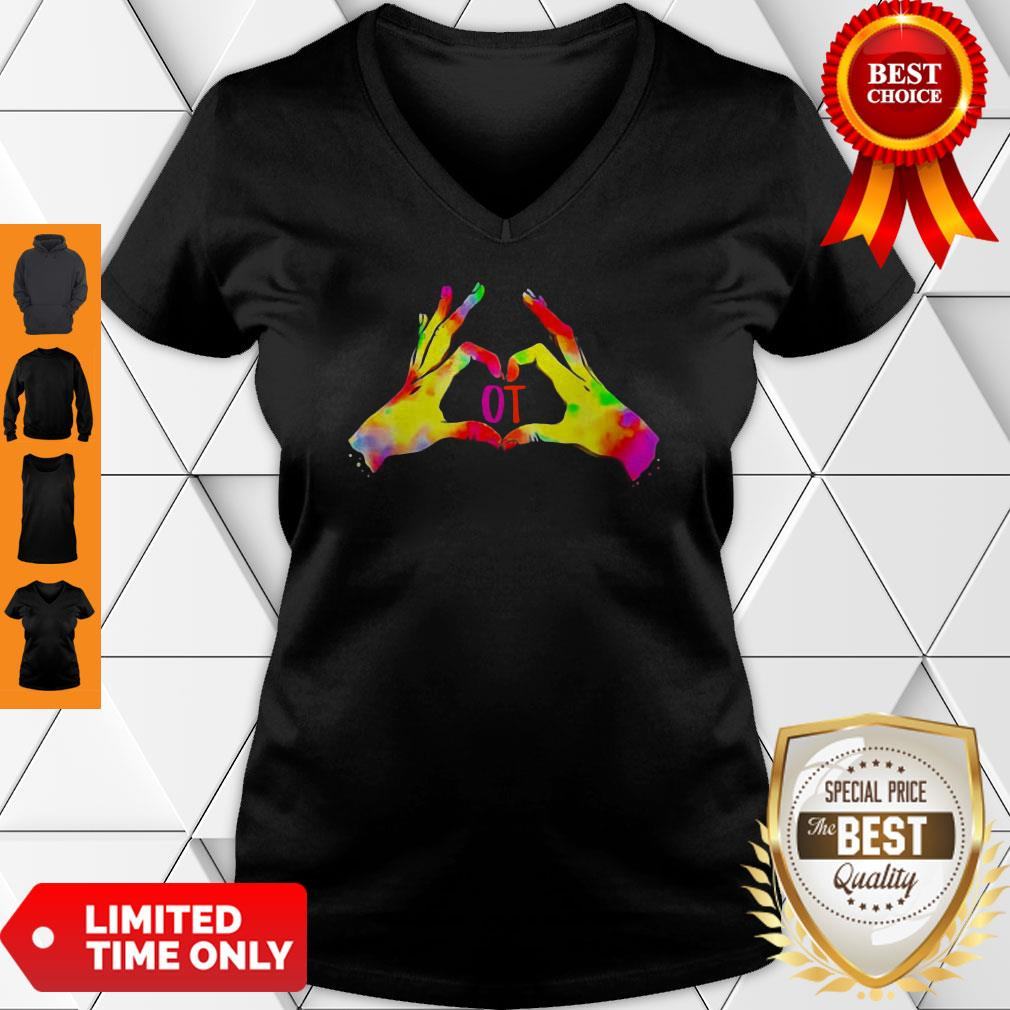 Occupational Therapist Colorful Hands Shirt