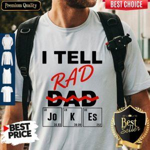 Official I Teel Rad Dad Jokes Shirt