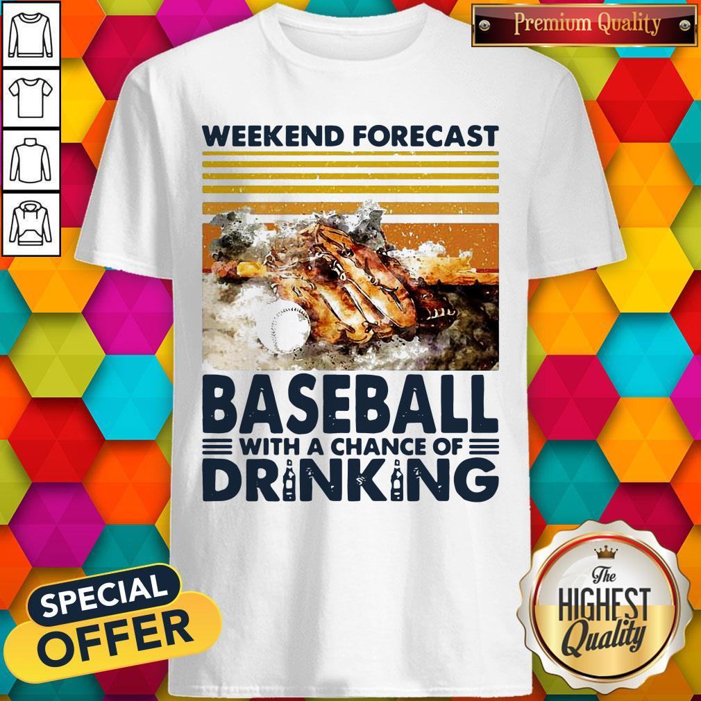 Weekend Forecast Baseball With A Chance Of Drinking Shirt