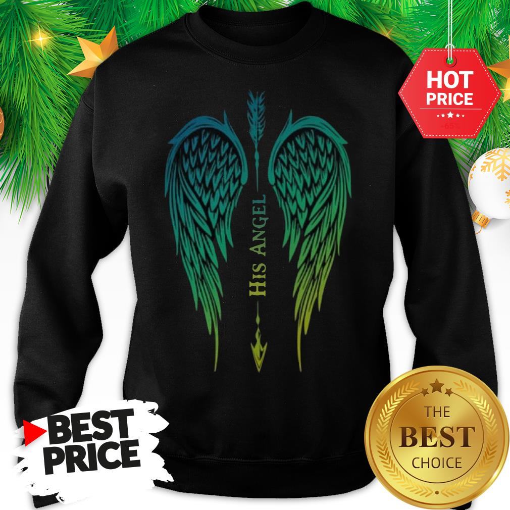 Wings His Angel Arrow Cross Funny Shirt