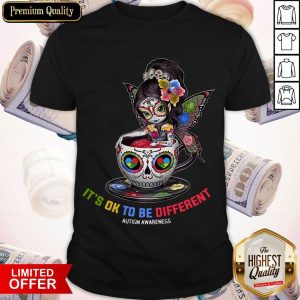Sugar Skull Fairy Figurine It’s Ok To Be Different Autism Awareness Shirt