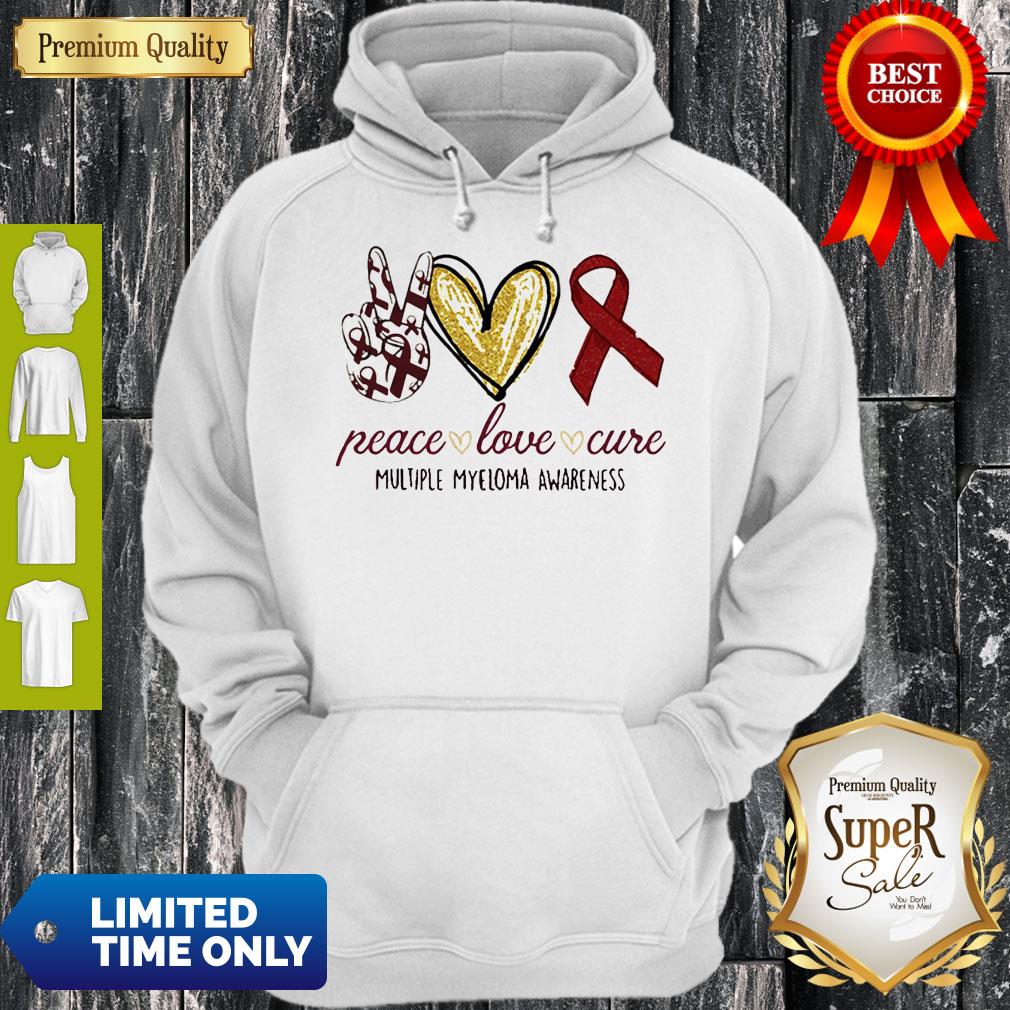 Peace Love Cure Multiple Myeloma Awareness Shirt