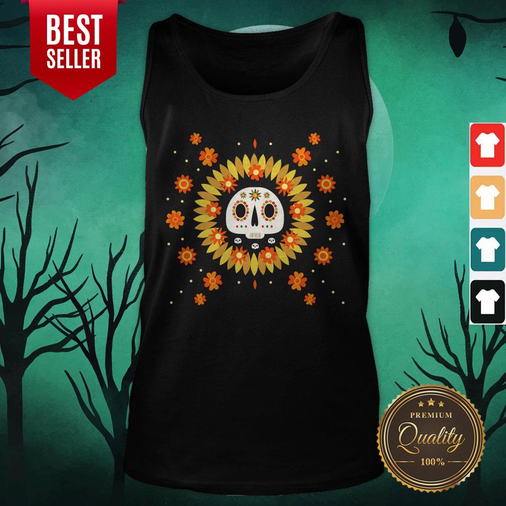 Sun Sugar Skull Dia De Los Muertos Day Dead Shirt