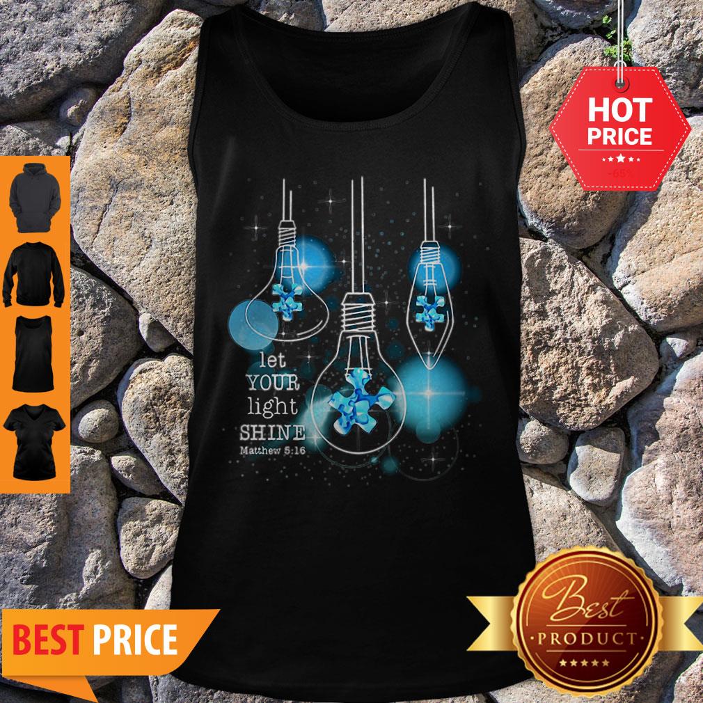 Light Bulb Let Your Light Shine Matthew 516 Shirt
