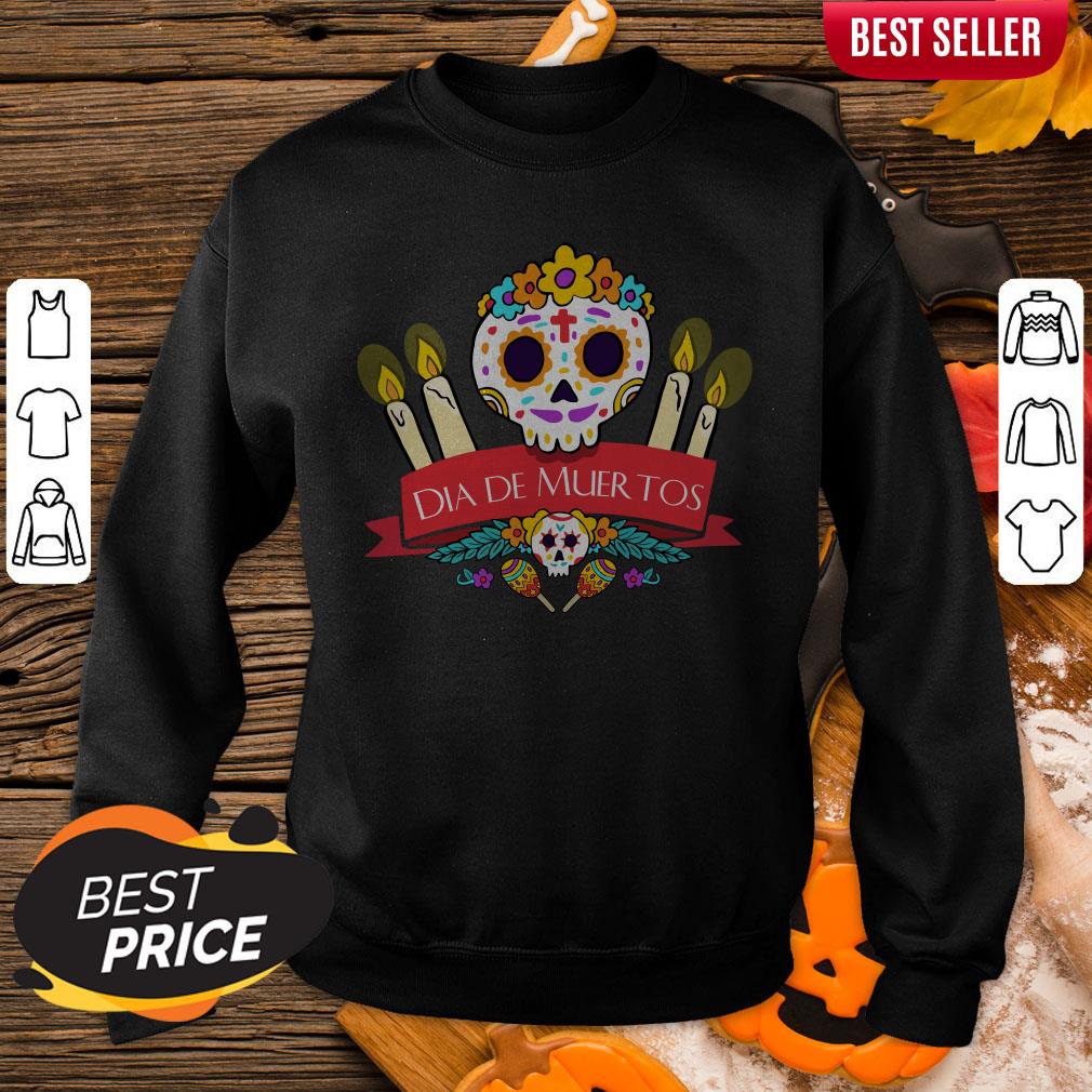 Official Sugar Skulls Dia De Muertos Day Dead Shirt