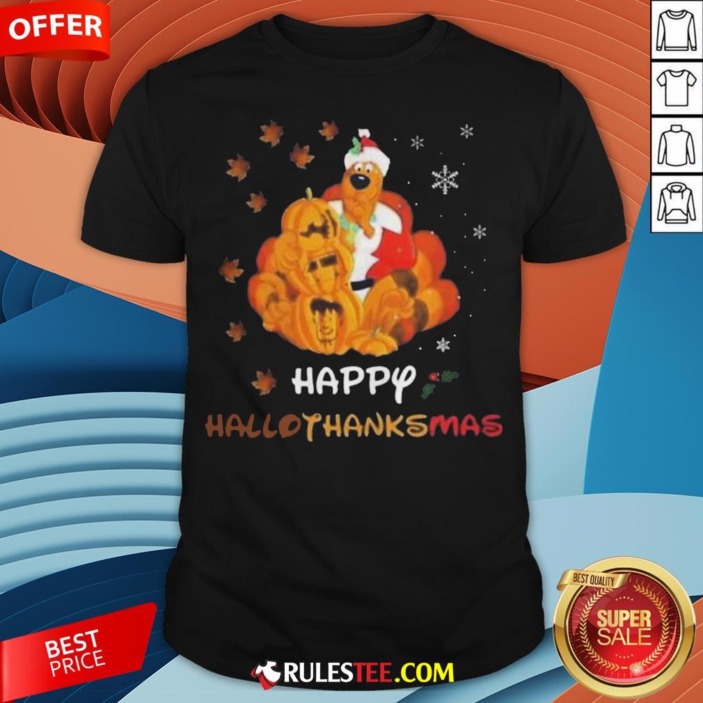 Scooby Doo Happy Hallothanksmas Christmas Halloween Shirt