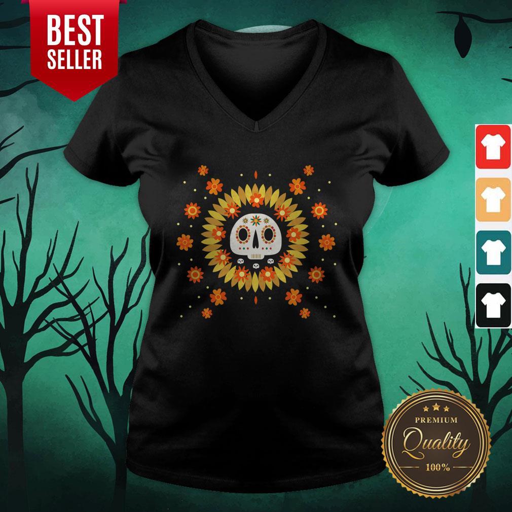 Sun Sugar Skull Dia De Los Muertos Day Dead Shirt