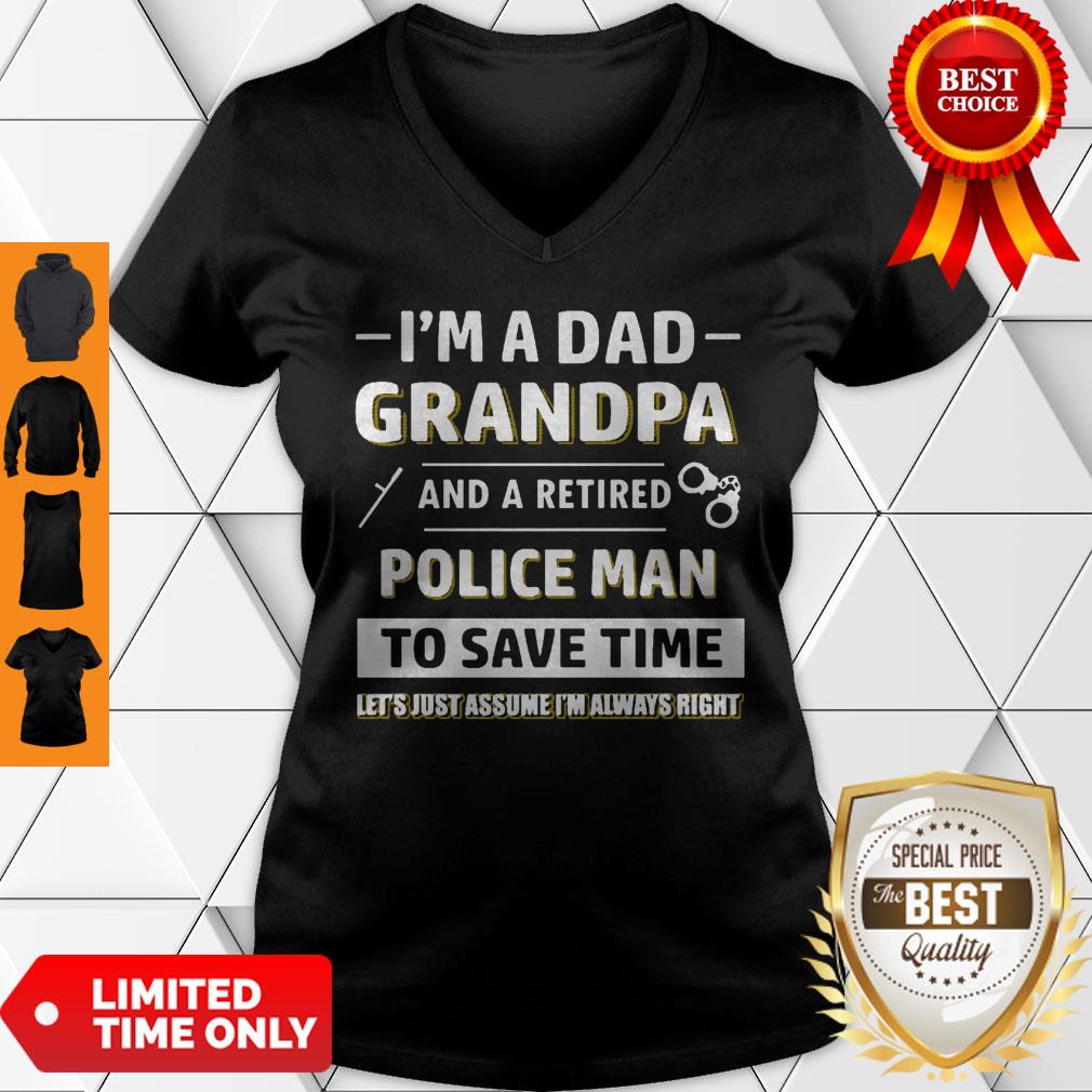 Official Mens Retired Policeman Dad Shirt