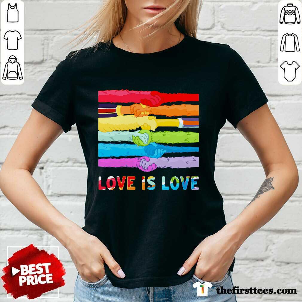 LGBT Love Is Love Hold Hand Shirt