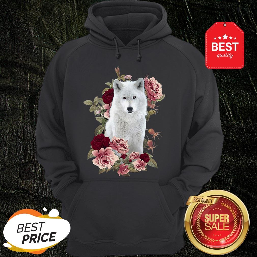 Official White Wolf With Roses Wolves Shirt