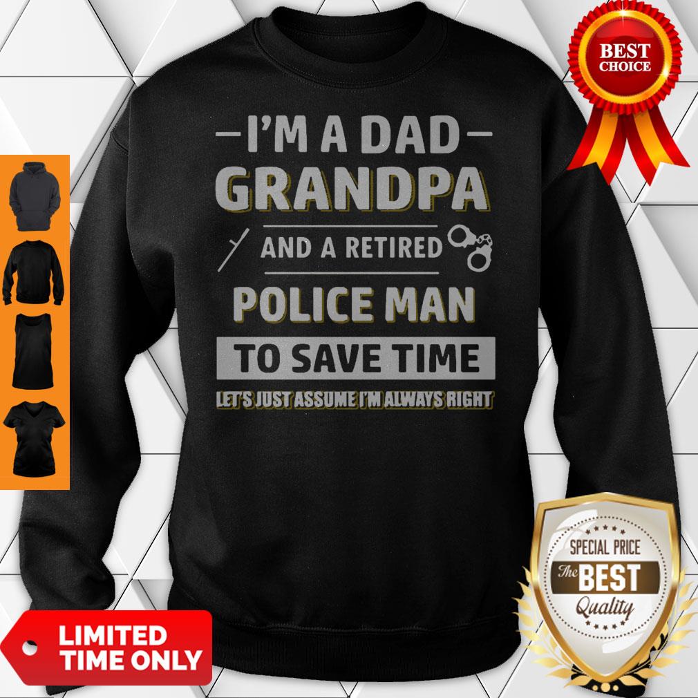 Official Mens Retired Policeman Dad Shirt
