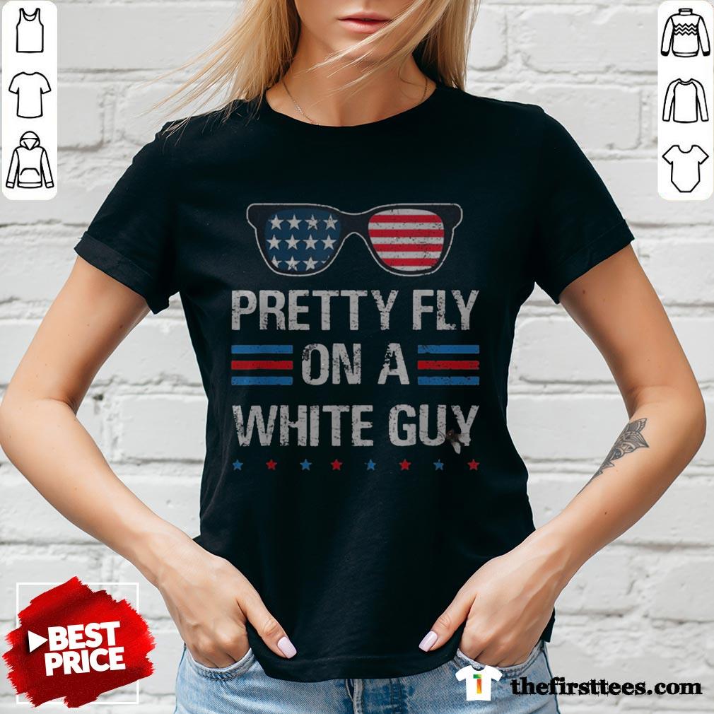 Nice Glasses Pretty Fly On A White Guy Shirt