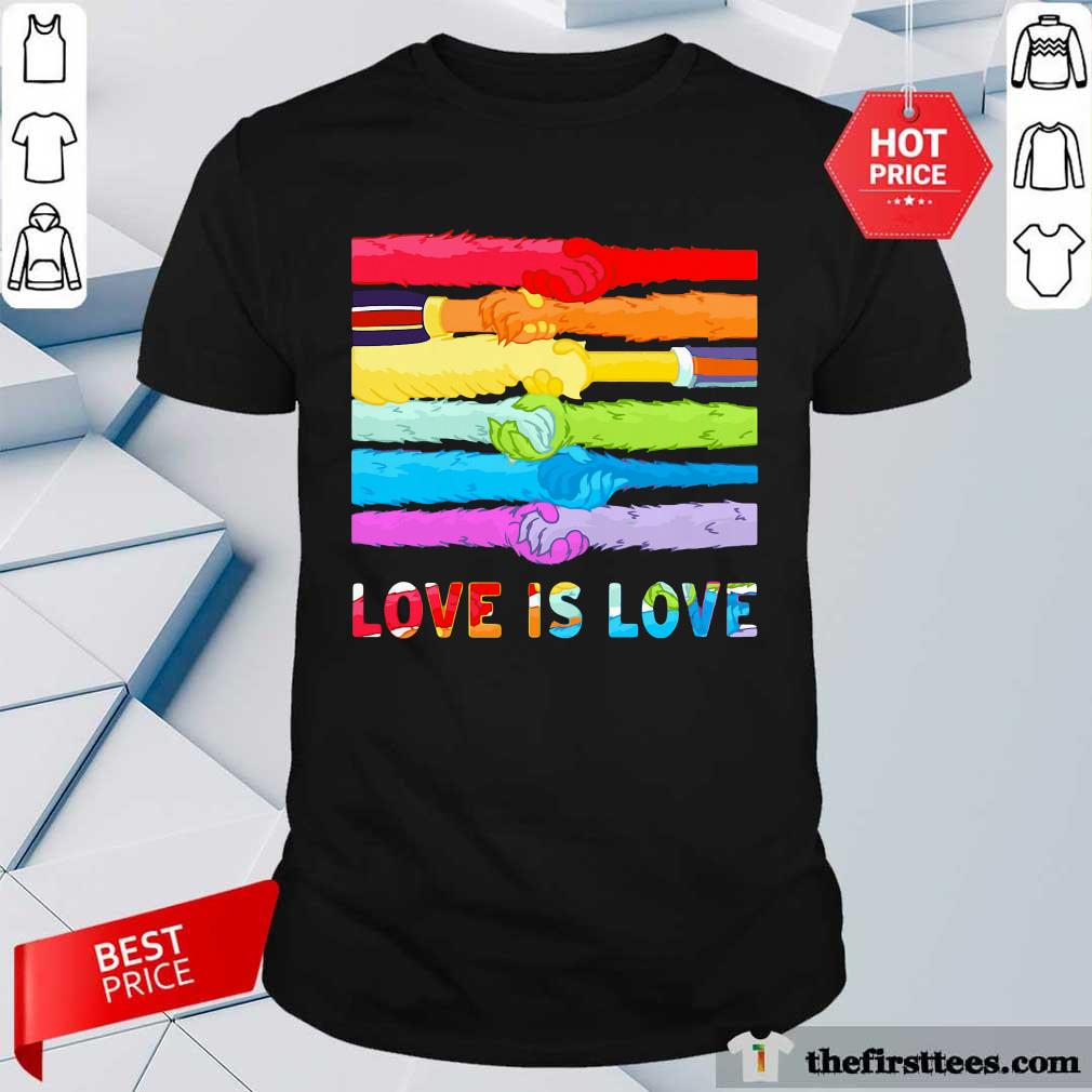 LGBT Love Is Love Hold Hand Shirt