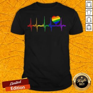 Gay LGBTQ Pride Rainbow Flag LGBT Gifts Love Is Love Heart Shirt