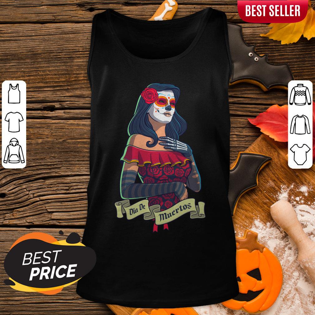 Sugar Skull Woman Day Dead Dia De Muertos Shirt