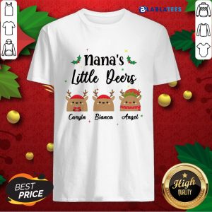 Nice Nana’s Little Deers Carlyn Bianca Angel Christmas Shirt
