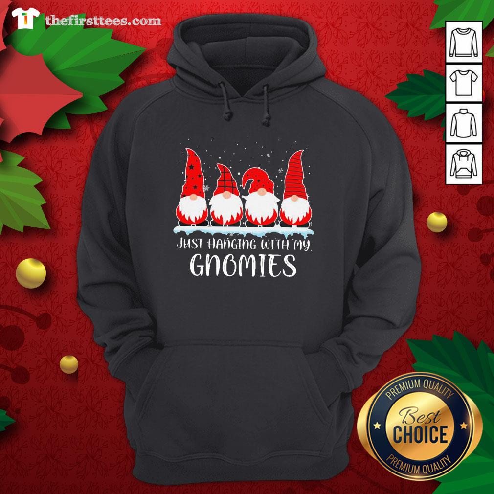 Lovely Just Hanging With My Gnomies Christmas Shirt
