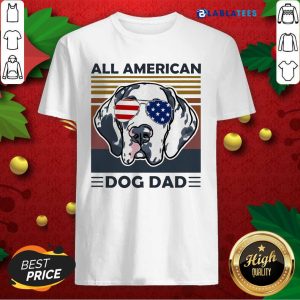 Great Dane All American Dog Dad Vintage Shirt
