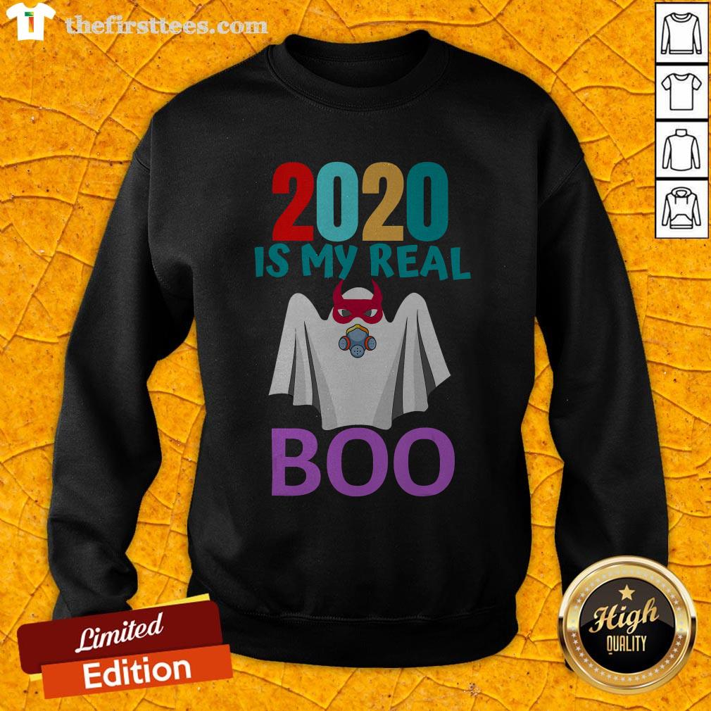 Colorful 2020 Is My Real Boo Ghost Halloween Shirt
