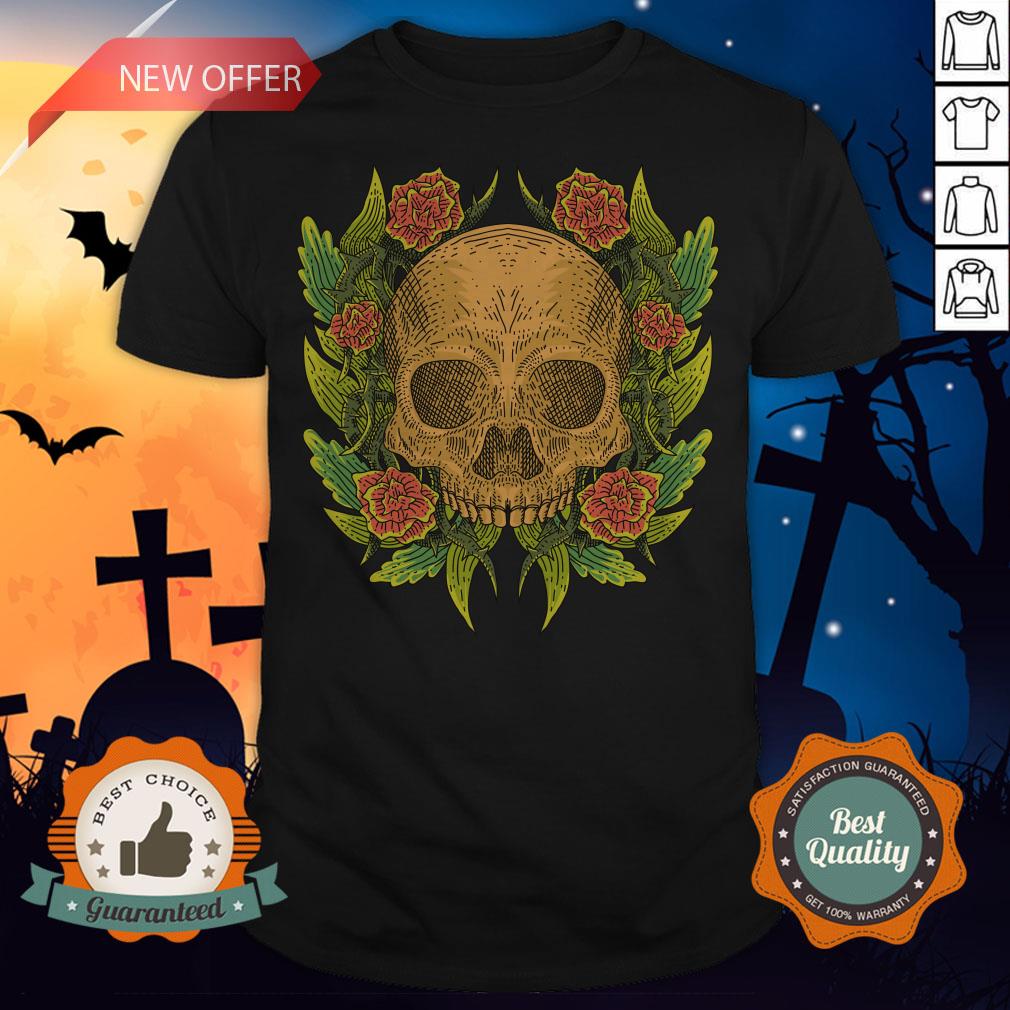 Sugar Skull Flower Dia De Muertos Day Of The Dead Shirt