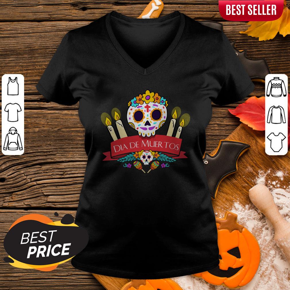 Official Sugar Skulls Dia De Muertos Day Dead Shirt