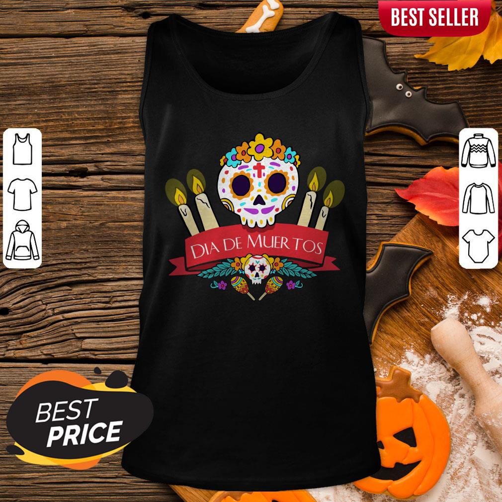 Official Sugar Skulls Dia De Muertos Day Dead Shirt