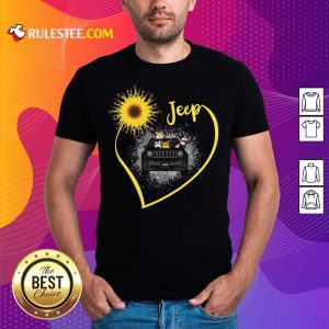 Sunflower Jeep Driver Dog Shirt
