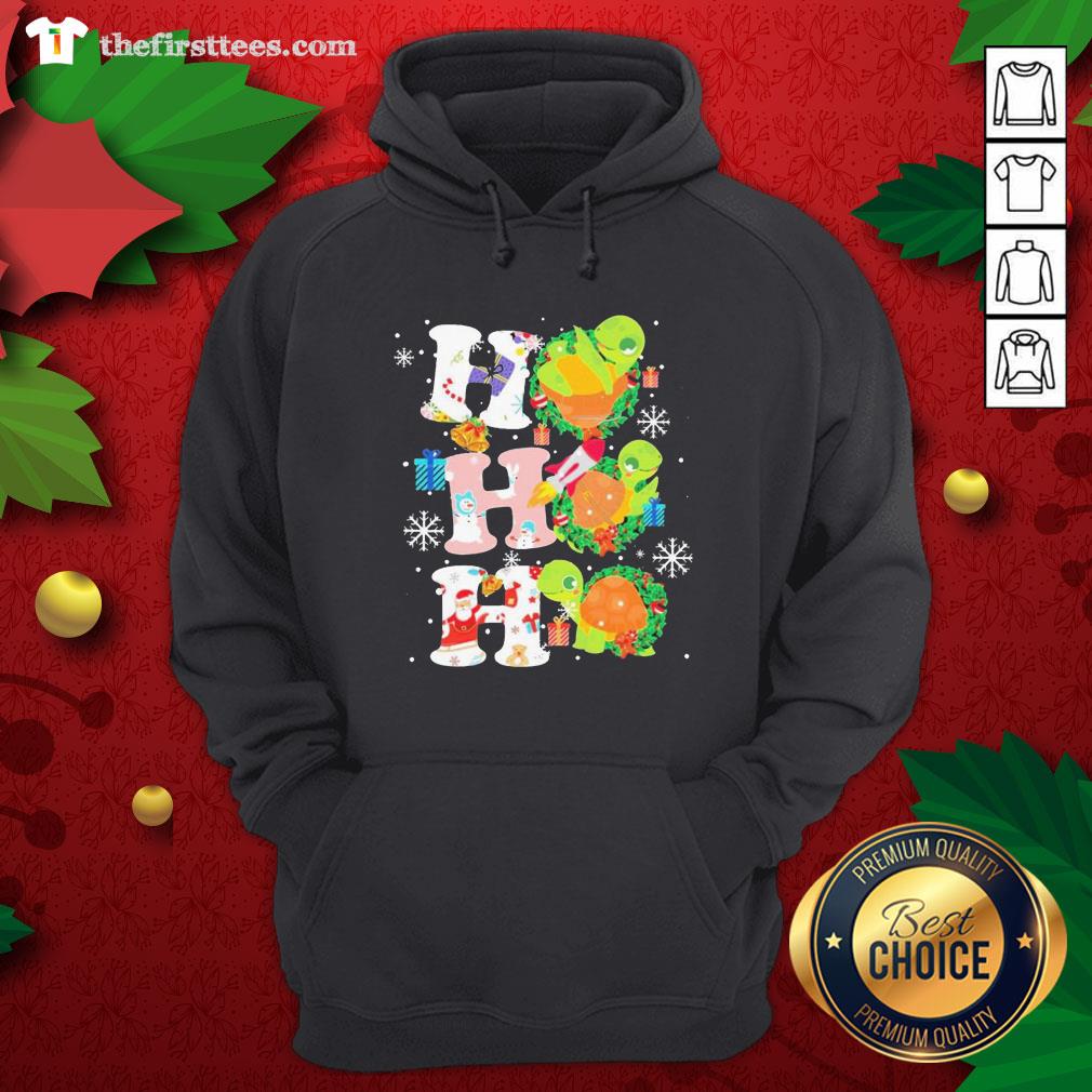 Colorful Turtles Ho Ho Ho Christmas Shirt