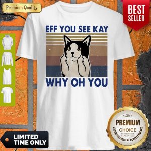 Nice Cat Fuck Eff You See Kay Why Oh You Vintage Shirt