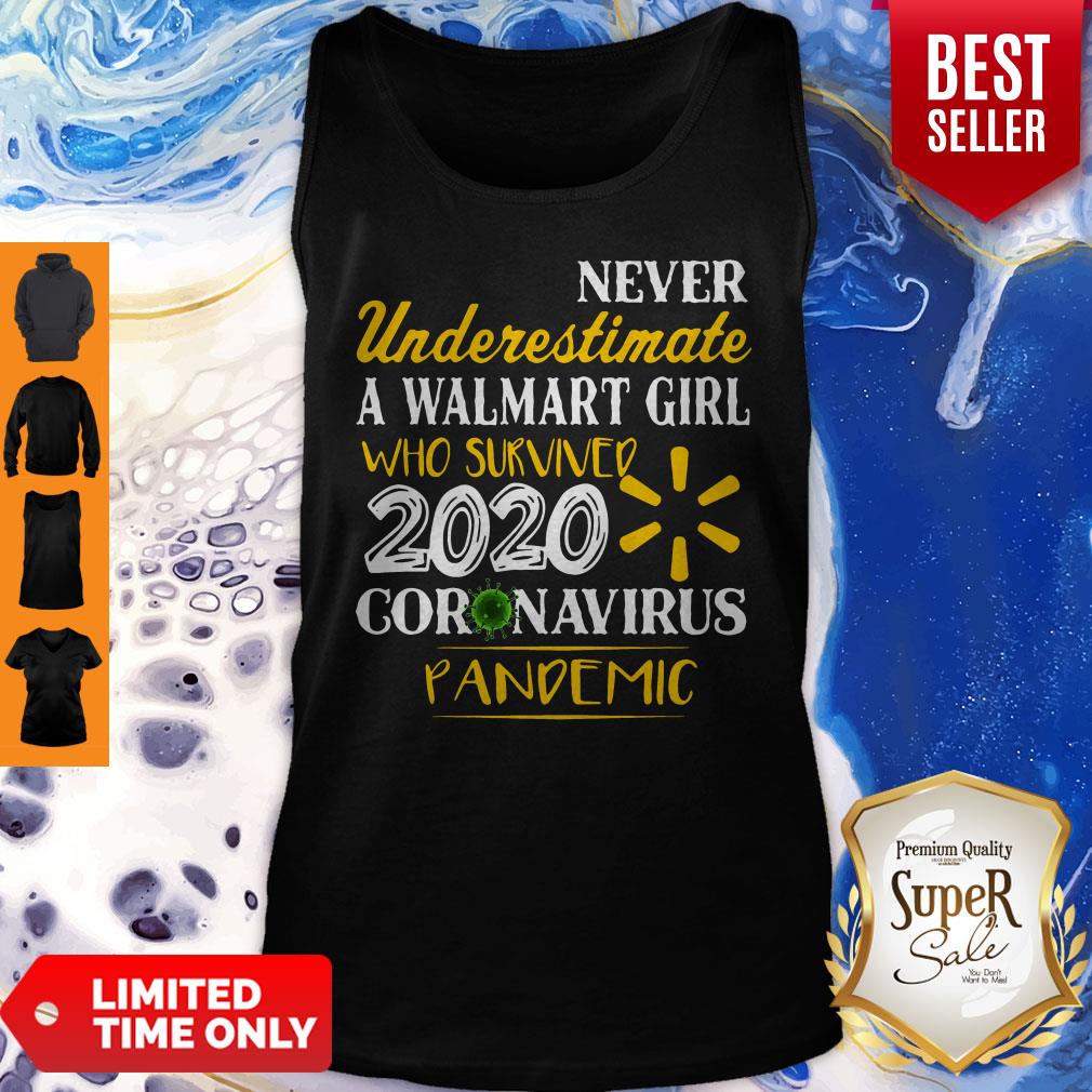 Never Underestimate A Walmart Girl Who Survived 2020 Coronavirus Pandemic Shirt