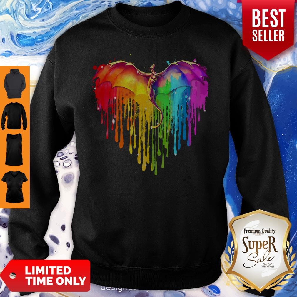 Official Rainbow Dragon Heart Shirt