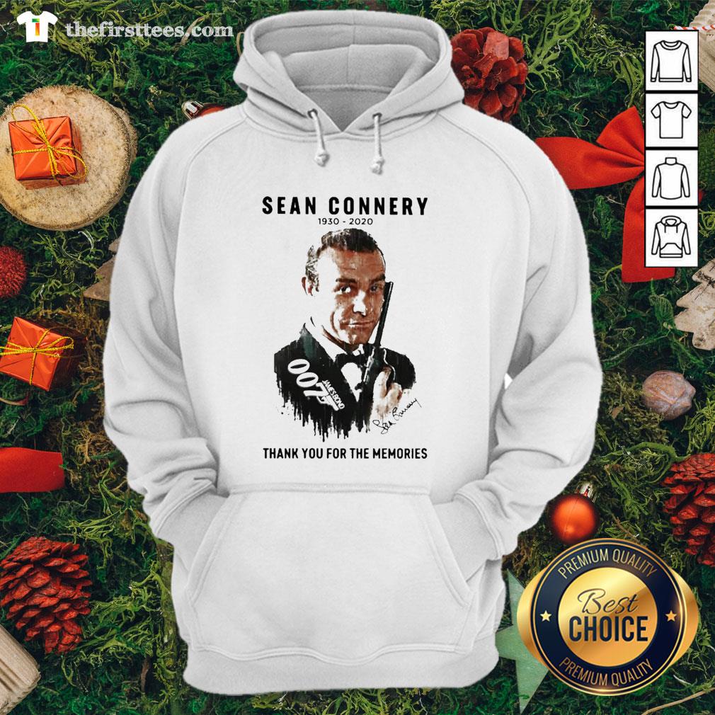 Nice Sean Connery 007 1930-2020 Signature Thank You For The Memories Shirt