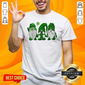 Pretty St Patricks Day Three Gnomes Shirt