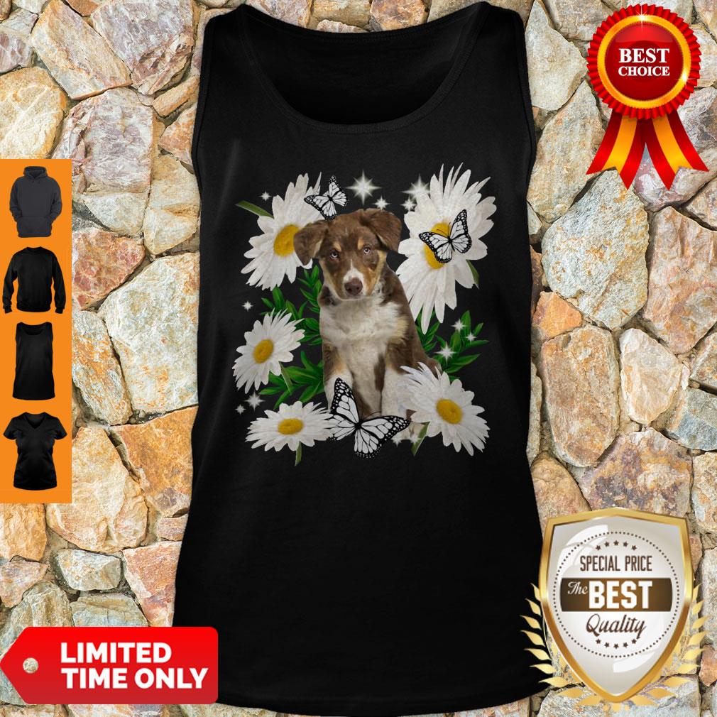 Official Tricolour Border Collie Daisy Flower Classic Shirt