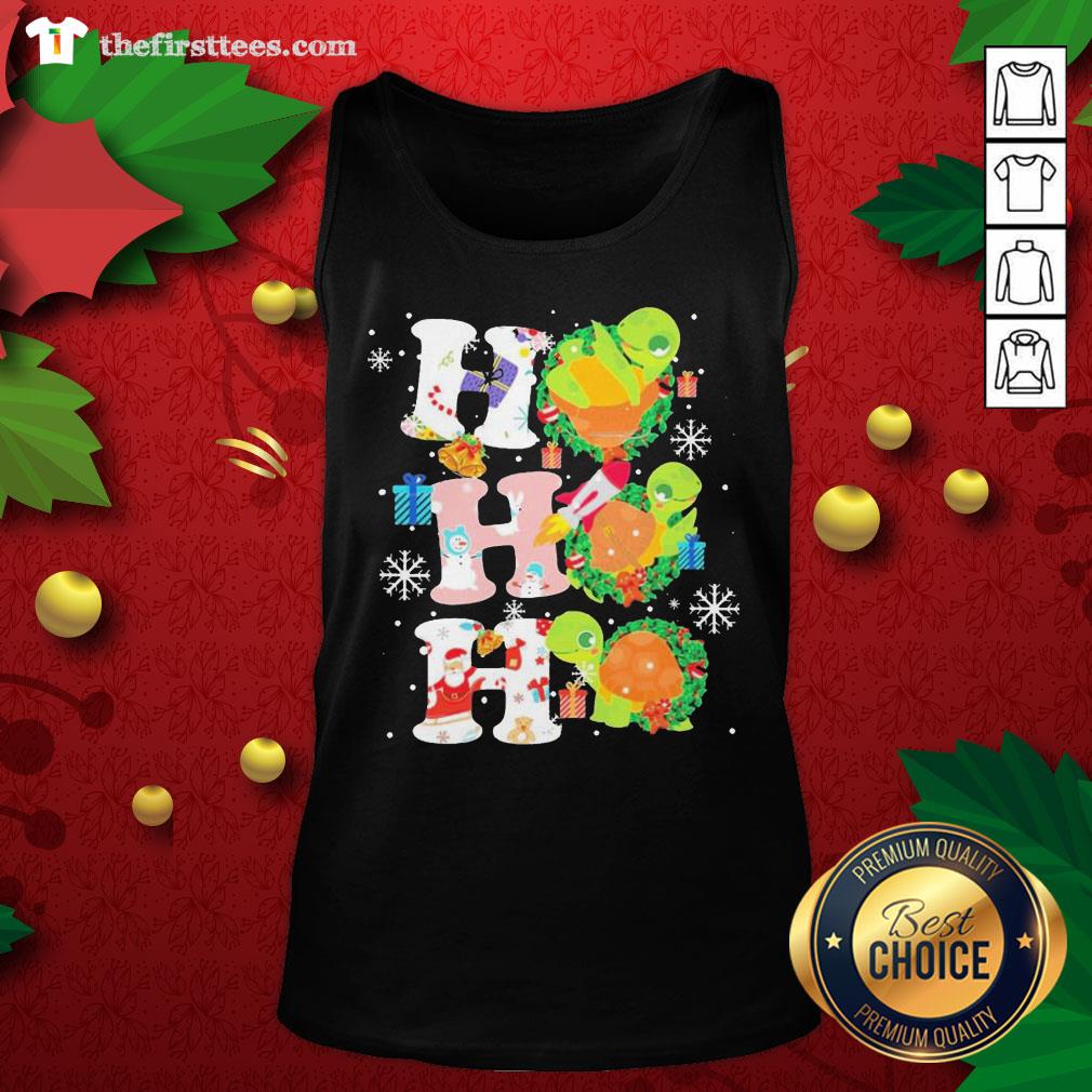 Colorful Turtles Ho Ho Ho Christmas Shirt