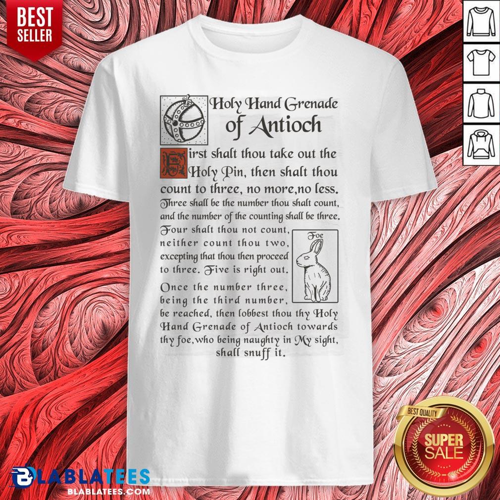 Official Holy Hand Grenade Of Antioch Shirt