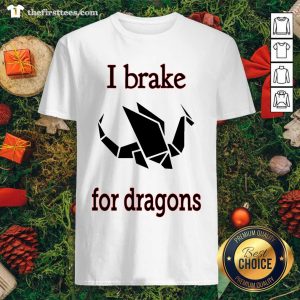 Original I Brake For Dragon Bumper Shirt
