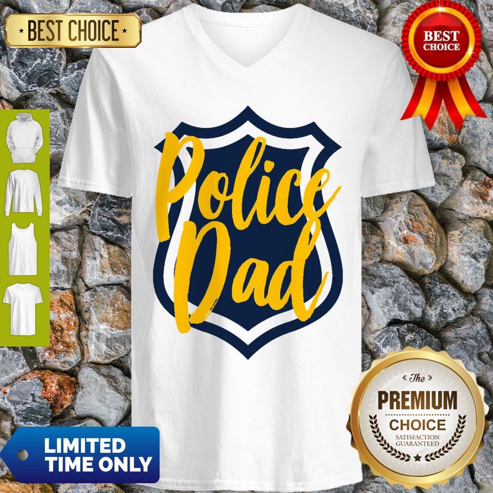 Mens Police Dad Cool Police Officer Cop Daddy Father Papa Shirt