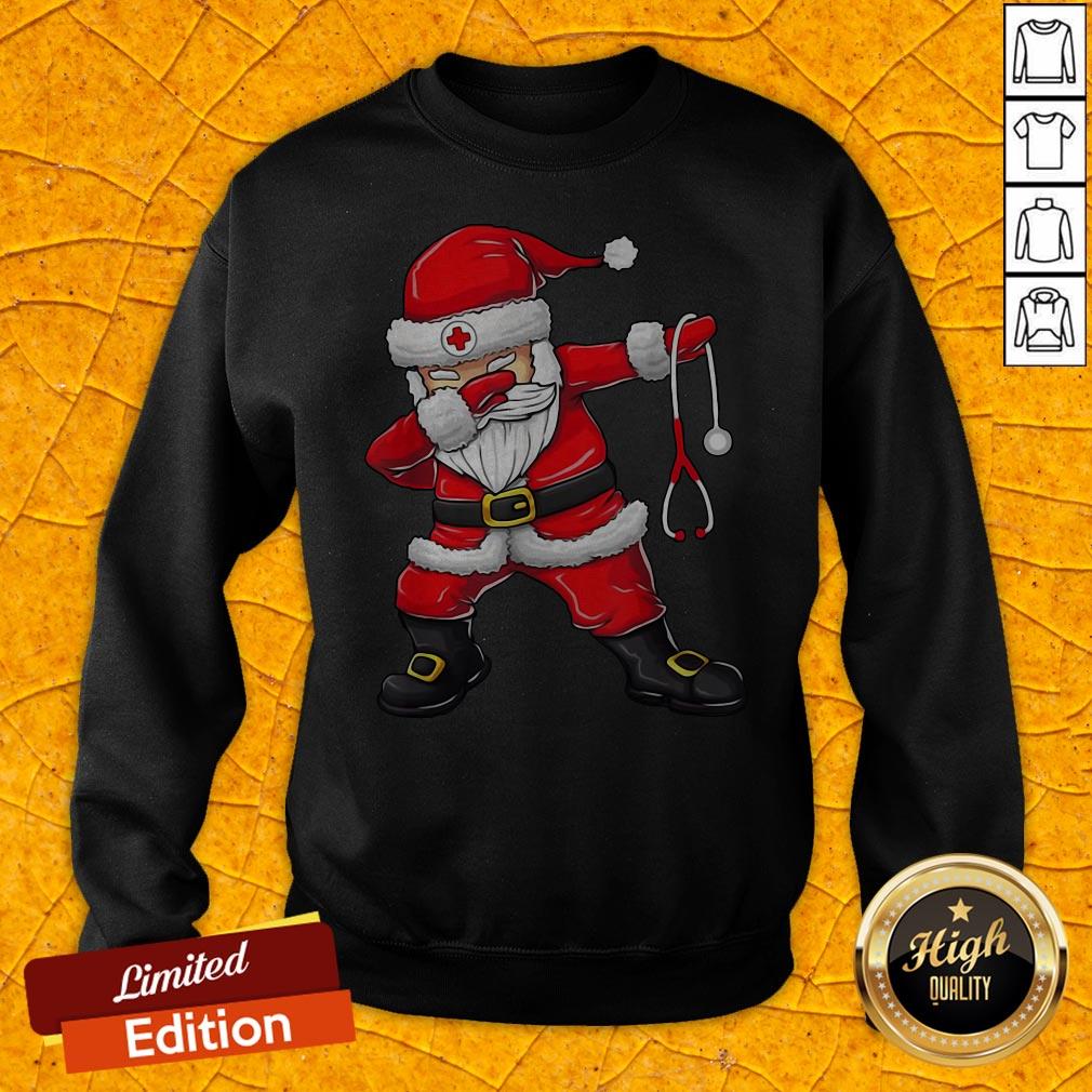 Cute Dabbing Santa Nurse Christmas Unisex Shirt