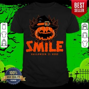 Hot Smile Pumpkin Halloween Day Is Here Shirt