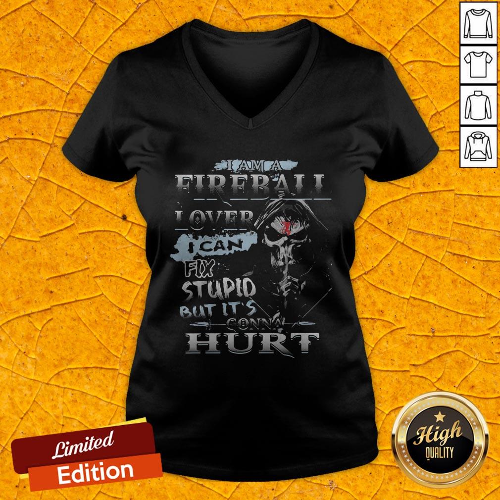 Death I Am A Fireball I Over I Can Fix Stupid But It's Gonna Hurt Shirt